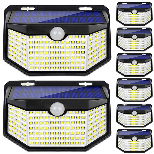 Solar Outdoor Lights, Ip65 Waterproof Solar Wall Lights, Solar Powered Lights Outside, Upgraded PIR Motion Sensor Spot Lights for Outdoor(8 Pack)